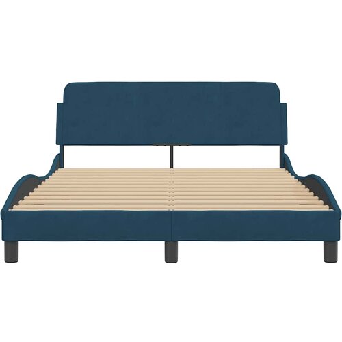  Okvir za krevet s uzglavljem Dover plavi 140 x 190 cm bar&amp;scaron;unasti Slike