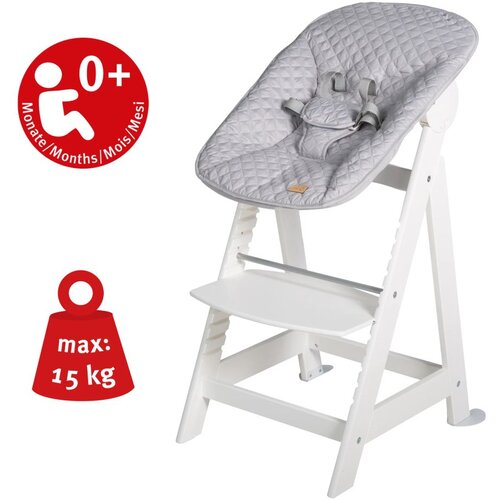 ROBA KIDS Roba 2u1 hranilica Born Up s ležaljkom za novorođenče Little Stars White Slike