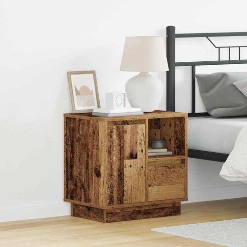 Noćni ormar s ladicama 2 pcs Staro drvo 50 x 34,5 x 50 cm. Cene