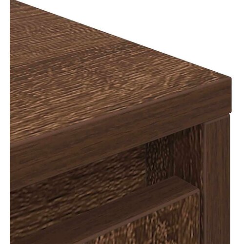 VidaXL Visoka omara rjavi hrast 29,5x34x119,5 cm inženirski les Slike