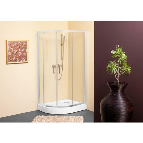 Kolpa San polkrožna tu&scaron; kabina 80x100/K SQ LINE TKP beli profili 511470 Cene