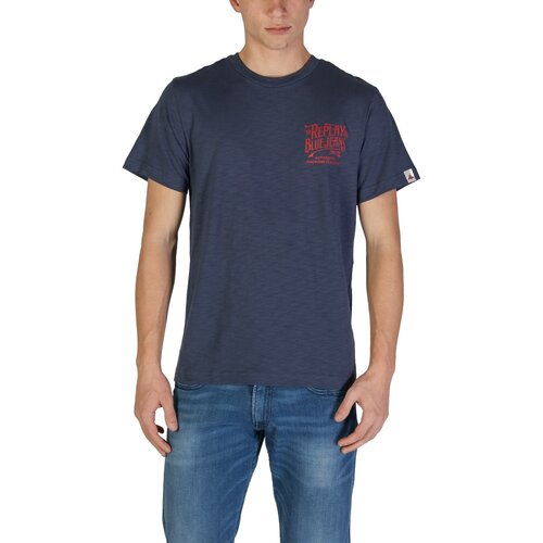 Replay Polo majice dolgi rokavi M3023.000.22336 Modra Cene