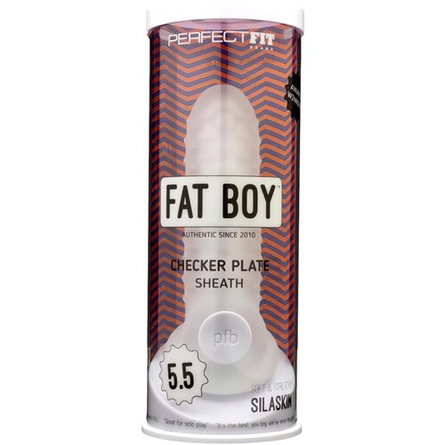 PerfectFIT Fat Boy Checker Box - omotač penisa (15 cm) - mliječno bijela Slike