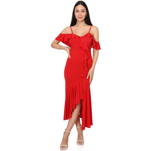 La Modeuse Dolge obleke 70565_P165024 Rdeča Cene