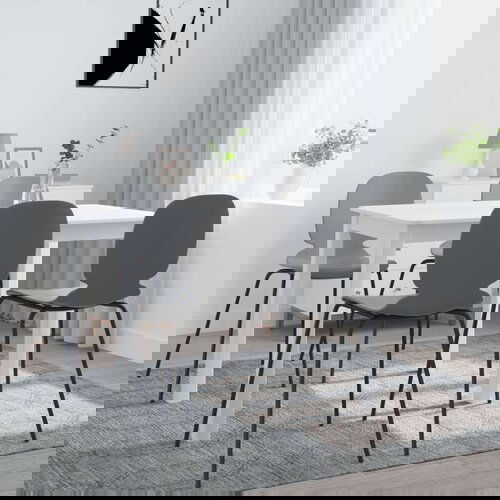 vidaXL Blagovaonski stol bijeli 114 x 71 x 75 cm od drva kaučukovca Cene