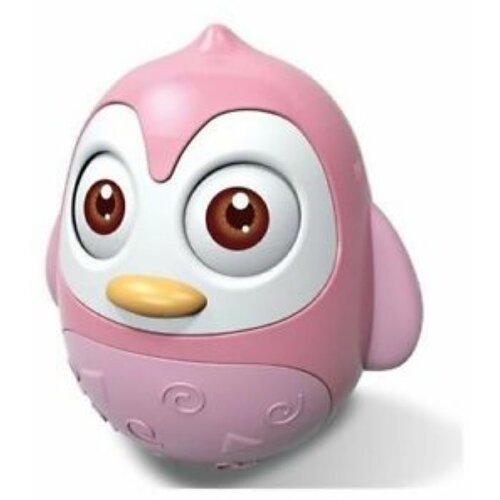 Baby Mix zvečkica Roly Poly - Pink Penguin Slike