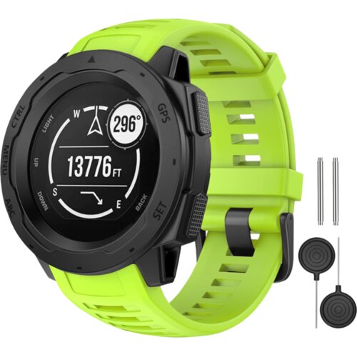 Chameleon Silikonski pa&amp;scaron;ček za Garmin Instinct, Instinct 2, zelen Slike