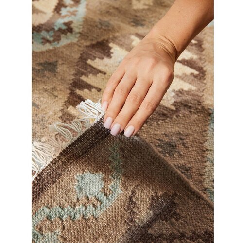 Hanse Home Svetlo modra/bež obojestranska ročno tkana volnena preproga 160x230 cm Kamal Dune &amp;ndash; Nouristan Slike
