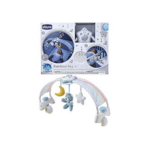 Chicco GLAZBENI LUK I PROJEKTOR ZA KREVETAC RAINBOW SKY, PLAVI Cijene
