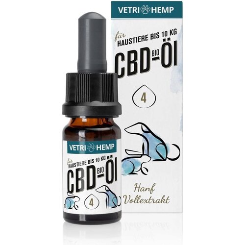 VETRIHEMP Bio CBD olje za domače živali 4 - 10 ml Slike