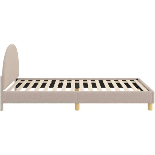  Krevet za djecu s uzglavljem Svijetlo siva 80 x 200 cm Vuna Slike