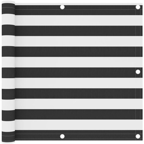 Furnova Balkonsko platno antracitno in belo 90x400 cm oksford blago, (21918710) Slike
