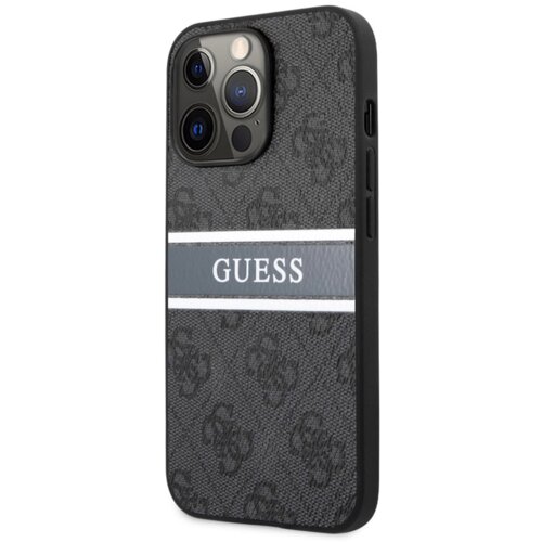 Maska Guess 4G Stripe za iPhone 13 Pro Max (6.7) siva Slike