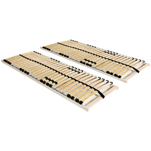 VidaXL Podnice za krevet 2 kom s 28 letvica i 7 zona 70 x 200 cm Slike