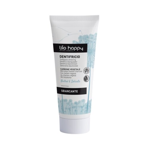 Bio Happy Neutral &amp;amp;amp; Delicate Whitening Toothpaste with Charcoal Slike