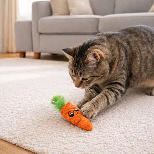 Paws & Whiskers Miyav 1041 OrangeGreen Cat Toy Cene