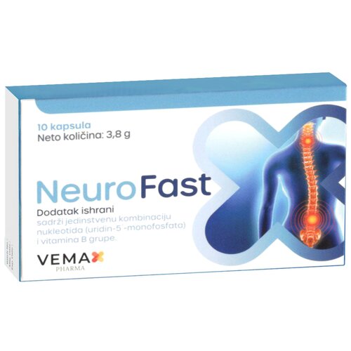 Vemax NeuroFast, 10 kapsula Slike