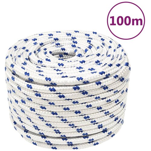 vidaXL Vrv za čoln bela 12 mm 100 m polipropilen Cene