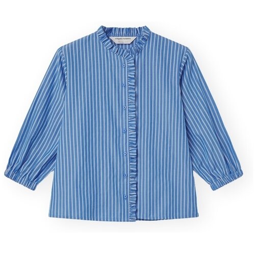 Compania Fantastica Topi &amp;amp; Bluze COMPA&amp;Ntilde;IA FANT&amp;Aacute;STICA Shirt 11088 - Stripes Modra Slike