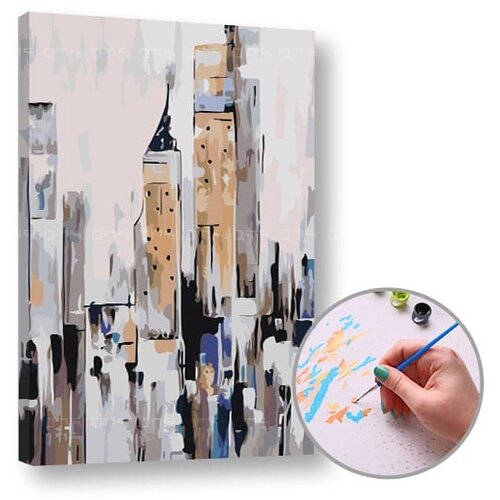  Paint by Numbers Kit - apstraktni grad | 40x60 cm Cijene