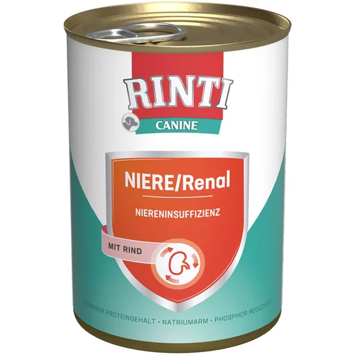 Rinti Canine Niere/Renal z govedino 400 g - 24 x 400 g