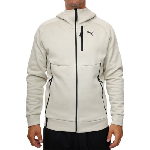 Puma muški duks sa kapuljačom tech fz dk, beli Cene