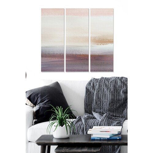 Wallity MDF1324872707 multicolor decorative mdf painting (3 pieces) Cene