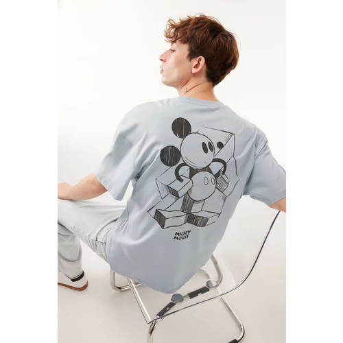 Defacto Comfort Fit Mickey & Minnie Licensed Crew Neck T-Shirt