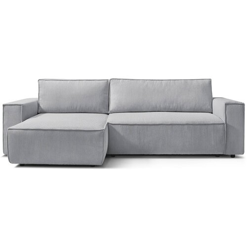 Bobochic Paris nihad svijetlo siva kutna dvostrana sofa od sumota Slike
