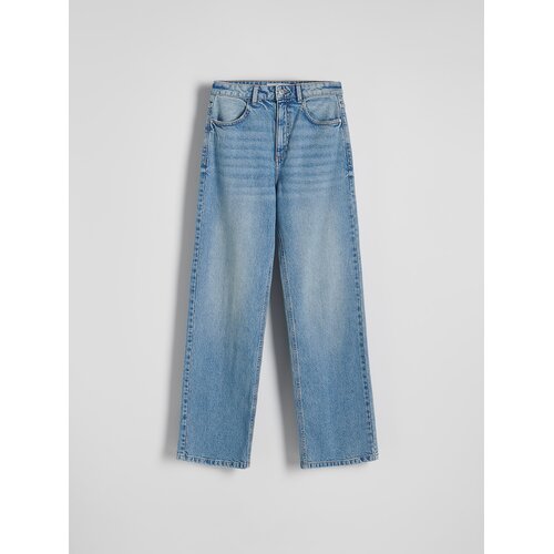 Reserved Wide leg traperice - plava Cijene