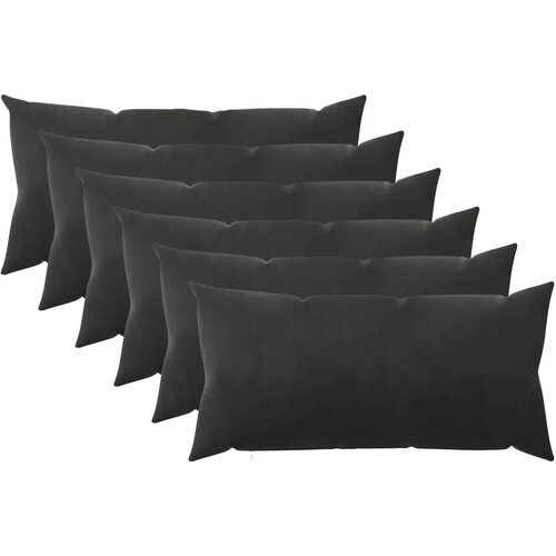  Presvlaka za jastuk 6 pcs HEERLEN Crna 40 x 80 cm Bar&scaron;un - Crna 40 x 80 cm 6 Cijene