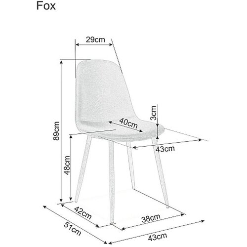 Molarem Home Stolica Fox-tamno plava Slike