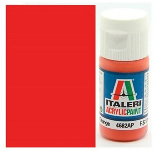 Italeri Metal Gloss Orange (4682AP) - Sjajna narančasta boja za makete 20ml Cijene