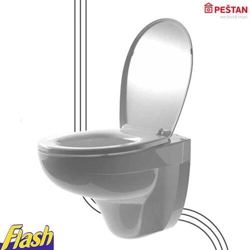 Konzolna WC &scaron;olja sa daskom - FLUENTA Basic Classic - Pe&scaron;tan Cene