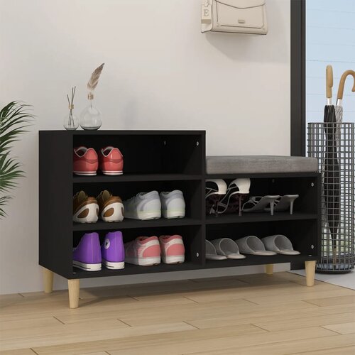 The Living Store Omarica za čevlje črna 102x36x60 cm inženirski les - Omarica Za Čevlje, (21434062) Cene