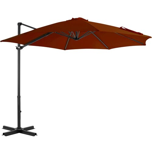  Konzolni suncobran s aluminijskom &amp;scaron;ipkom terakota 300 cm Slike