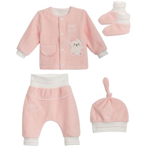 Clar komplet za iz porodni&amp;scaron;nice DR DH 07268-050-004 Happy &amp;amp; Cute 07268-050-004 D roza 50 Slike