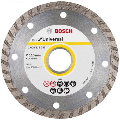 Bosch dijamantska rezna ploča eco for universal 115x22,23x2,0x7 (2608615036) Slike