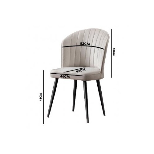 Hanah home set Stolica 4 Komada Rubi - Sivo Cene