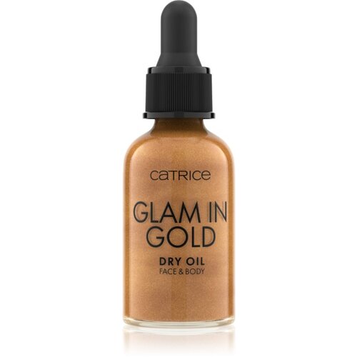 Catrice Glam In Gold Dry Oil svjetlucavo suho ulje za lice i tijelo nijansa 010 Stay Golden! 30 ml Slike