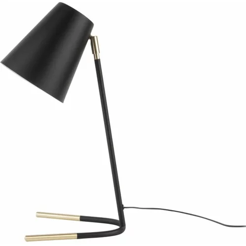 Leitmotiv črna namizna svetilka z zlatimi detajli Noble
