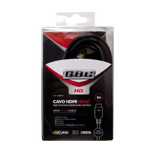 Gbc visokohitrostni HDMI kabel 4k@60Hz z ethernetom, standard 2.2, AWG30, 0,5 m, (21236872) Cene