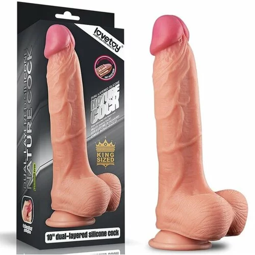 Lovetoy Dildo Nature Cock Dual Layered 10