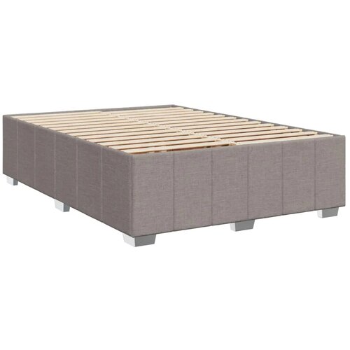  Boxspring krevet s madracem Sivosmeđa 160 x 200 cm Tkanina - Sivosmeđa 160 x 200 cm Dizajn linija Slike