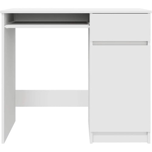  Stol Bijeli 86x49x76 cm Konstruirano drvo Slike