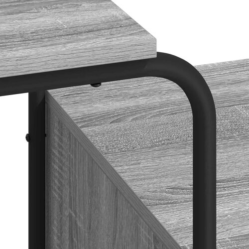  Stol s pohranom Siva Sonoma 131.5 x 50 x 75.5 cm - Siva Sonoma Slike