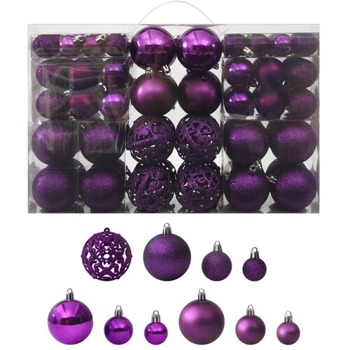 vidaXL Komplet novoletnih bučk 100 kosov vijolične barve Cene