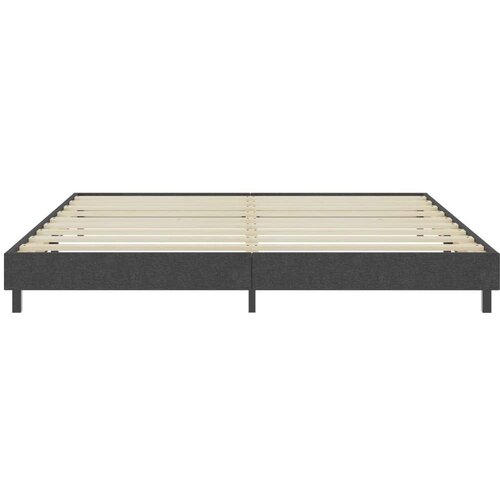 VidaXL Box spring okvir za krevet od tkanine sivi 200 x 200 cm Slike