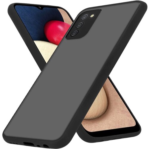 Cadorabo Samsung Galaxy A02s in matirana črna barva - Hibridni za&scaron;čitni ovitek s TPU silikonom v notranjosti in matirano plastično zadnjo stranjo, (20860392) Cene