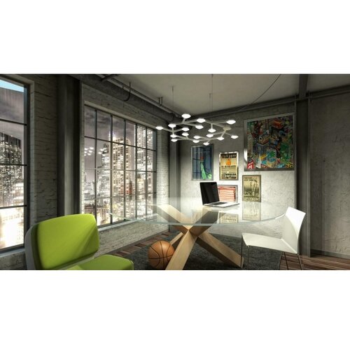 ARTEMIDE 1575050APP - led viseći luster na sajli sa prigu&amp;scaron;iva funkcijom net LED/43W/230V 3000K Slike